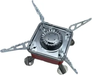 Milisten Folding Gas Cooker for Camping Portable Windproof Stove with High Temperature Resistance Lightweight Compact Design for Hiking and Outdoor Cooking Activities