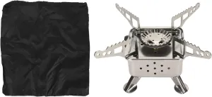 Mini Camping Stove, Traveling Burner Foldable Safe Efficient Stainless Steel Heat Resistant Portable Gas Stove for Outdoor