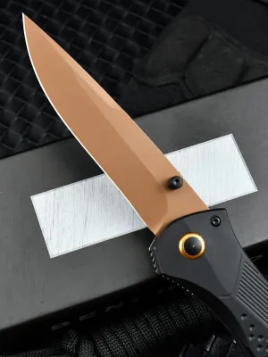 Mini pocket knife, CPM MagnaCut blade, 6061 space aluminum handle, perfect for outdoor use, camping, hiking, fishing (black)