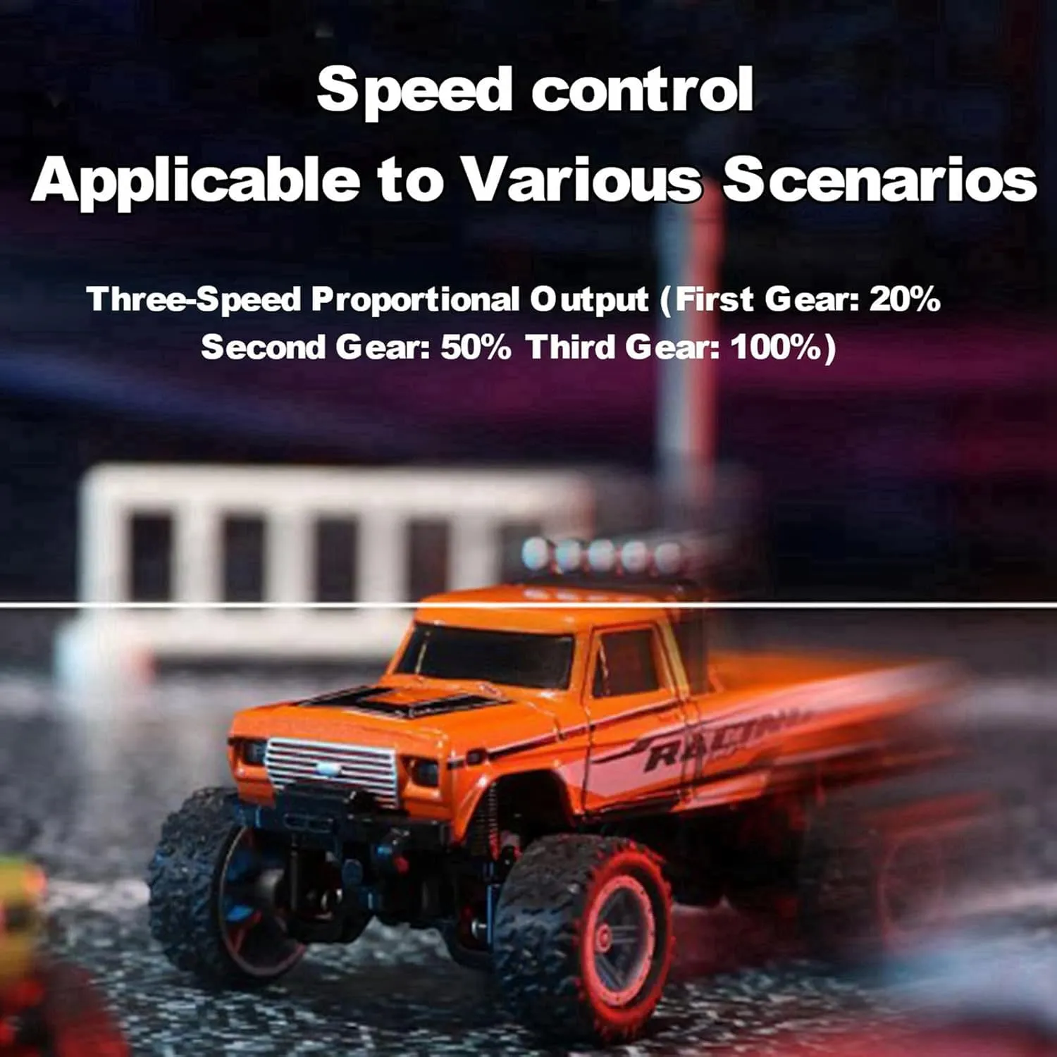 Mini RC Car, 1/64 Scale Mini Remote Control Monster Truck with Trailer, 2.4Ghz & APP Remote Control, Rechargeable Alloy Shell Mini RC Cars with Lights, Speed/Steering Adjustable (Pink)