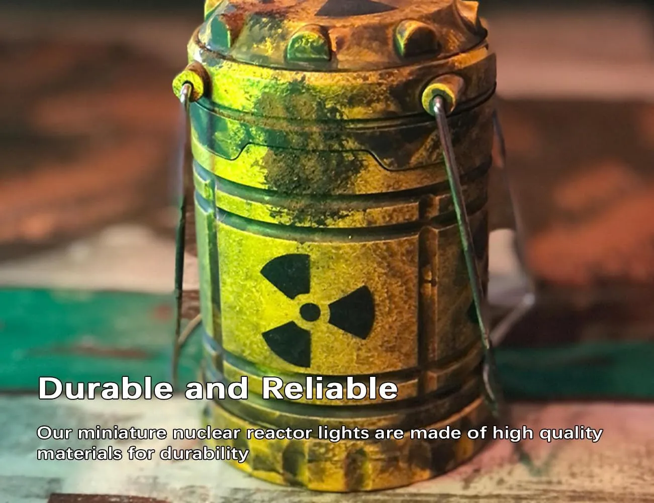 Miniature Nuclear Reactor Lantern/lamp, Portable Camping Lantern, Collapsible Camping Lantern, Funny Lamp for Bedroom, Lantern Centerpieces for Tables, Funny Lamp (Golden*2)