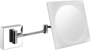 Mirror Handheld LED Light Mirror Pocket Magnifying Glass LED Lighted Mirror Travel Pocket Mirror LEDs Lighted Vanity Mirrors LED Foldable Mirror LED Mirror Makeup Small Mirror Gift (Color : Purple,