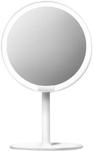 Mirrors Makeup Smart Desktop LED Fill Light can be Flipped HD Desktop Cosmetic R09 Tabletop (Color : Pink) (Color : White)