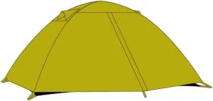 Moss Green 4 Person All-Weather Camping Tent,Double Layer,Spacious,Waterproof for Family Camping Trips
