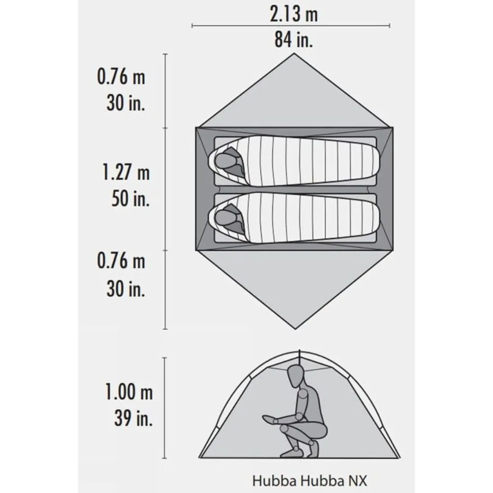 MSR Hubba Hubba NX 2 Tent - 2 Person Tent