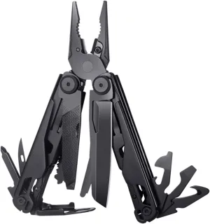 Multi Tool Pliers Pocket Knife, 16 in 1 MultiTool Knife, Multi Wrench, Pliers, Saw, Screwdriver, Bottle Opener, Outdoor EDC Combination Tool, Gifts for Men Dad (Black)