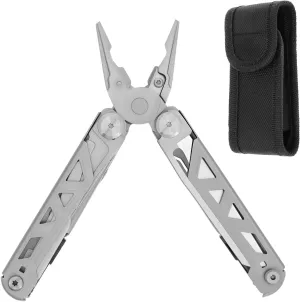 Multitool Pliers Portable Outdoor Stainless Steel Multi Purpose Tool Pliers with Knife Screwdriver Can Opener for Camping Hiking