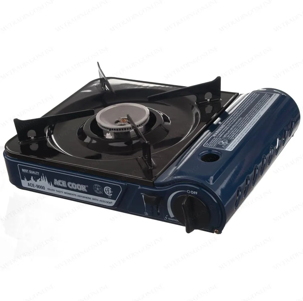 M.V. Trading Premium Portable Butane Gas Stove 9,560 BTU with Carrying Case- CSA & CE Listed Approved