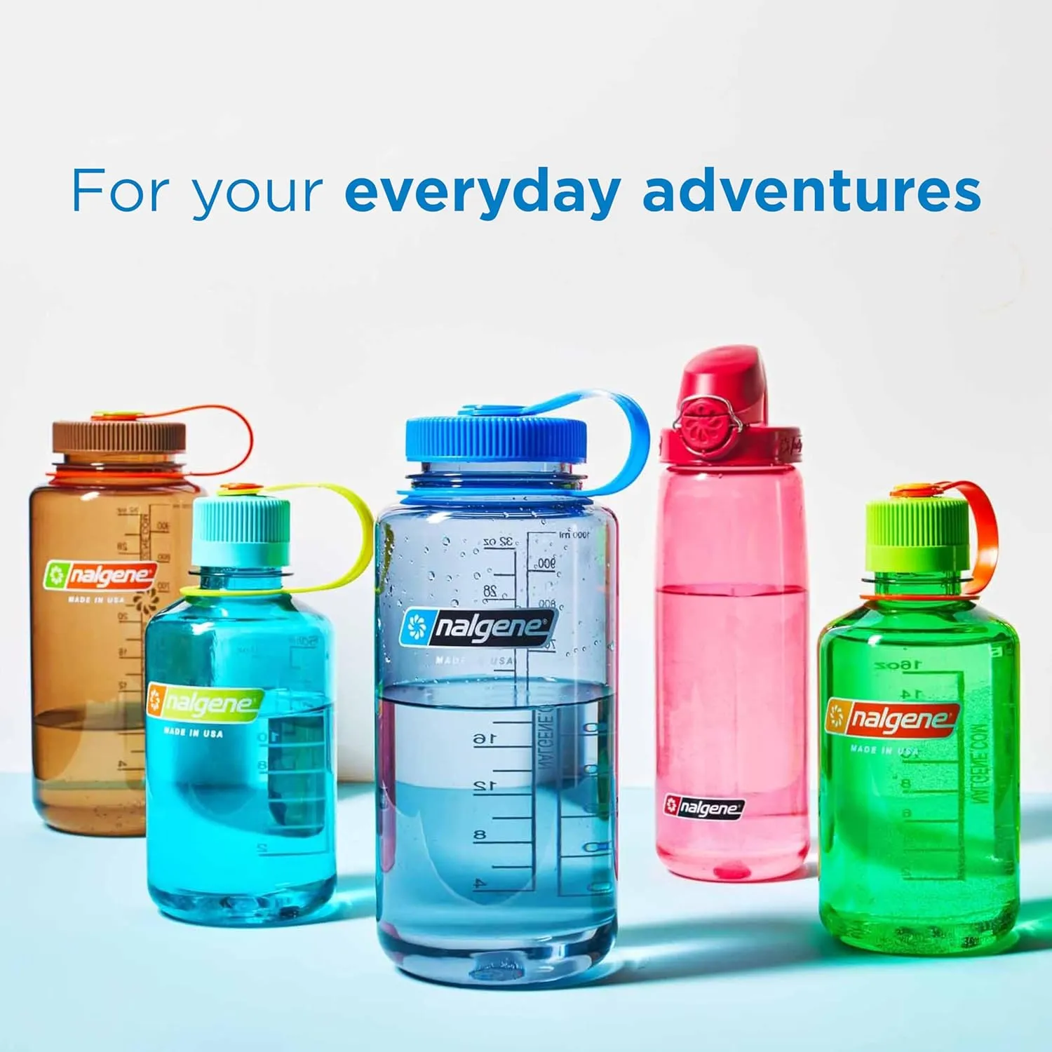 Nalgene Sustain Tritan BPA-Free Water Bottle Made with Material Derived from 50% Plastic Waste (Using ISCC Certified Mass Balance), 16 OZ, Narrow Mouth, Purple