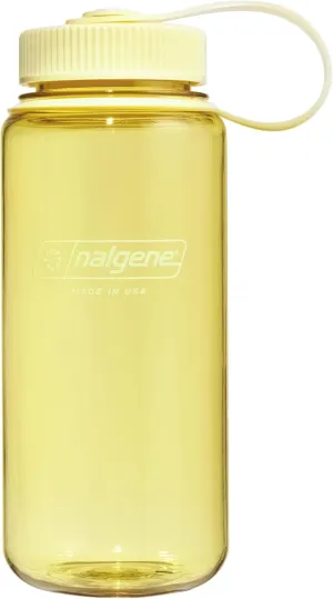 Nalgene Sustain Tritan BPA-Free Water Bottle Made with Material Derived from 50% Plastic Waste (using ISCC certified mass balance), 16 OZ, Wide Mouth, Butter