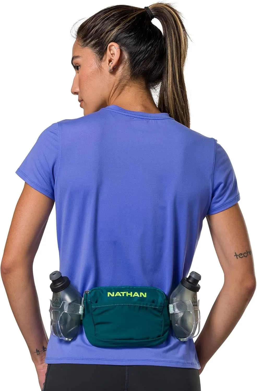 Nathan Running Belt Hydration with Flasks, Storage Pockets, Trail Mix Plus, Running Water Bottle Belt, Insulated, Walking, Hiking