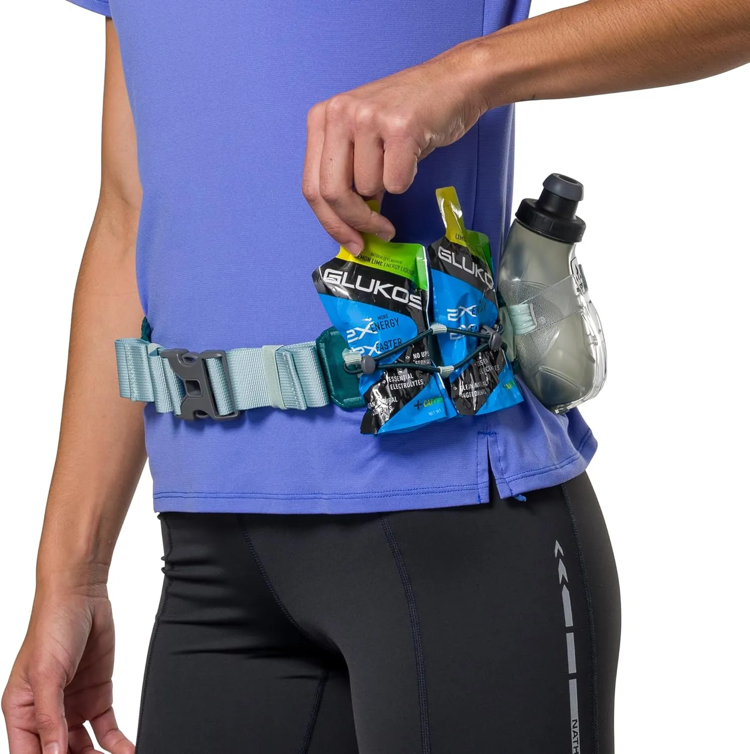 Nathan Running Belt Hydration with Flasks, Storage Pockets, Trail Mix Plus, Running Water Bottle Belt, Insulated, Walking, Hiking