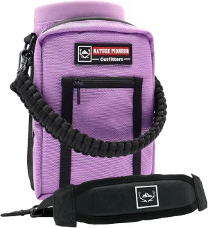 NATURE PIONEOR Water Bottle Holder with Strap 25 32 40 64 oz Insulated Water Bottle Carrier Sling Sleeve for Hiking,Outdoor Camping,Gym