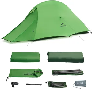 Naturehike 1/2 Person 3 Seasons Cloud Up Base Tent, Windproof [7-Level] & Rainproof [PU3000mm ] Camp Tent with Y Self-Supporting Structure for Camping Backpacking Hiking Trekking