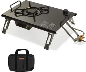 Naturehike Camping Gas Stove for IGT Table, Folding Isobutane Stove with Carry Bag, Portable Camp Stove for Outdoor Car Camping Cooking Tailgating