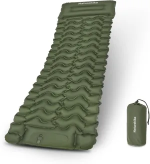 Naturehike Camping Sleeping Pad, Ultralight Camping Mat with Pillow Built-in Foot Pump