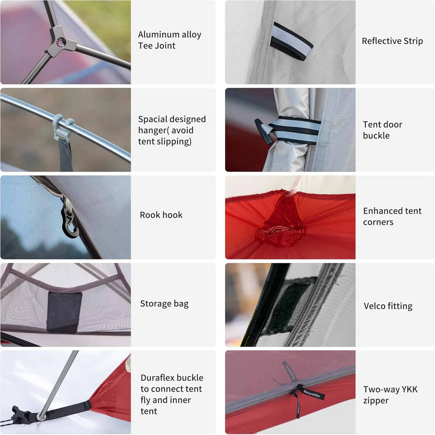 Naturehike Cloud-Up 1 Person Tent, Lightweight Backpacking Tents for One Man, Waterproof Ultralight One Person Tent for Camping Hiking Backpacking