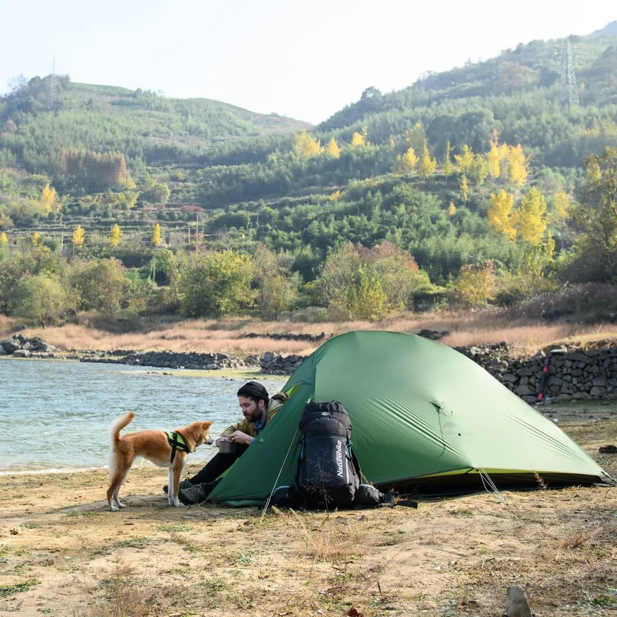 Naturehike Cloud Up Free Standing 2 Person Backpacking Tent Ultralight Nylon Double Layer Camping Tents for Two Person