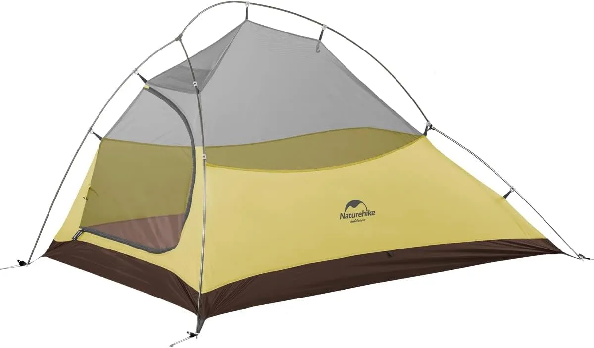 Naturehike Cloud Up Free Standing 2 Person Backpacking Tent Ultralight Nylon Double Layer Camping Tents for Two Person