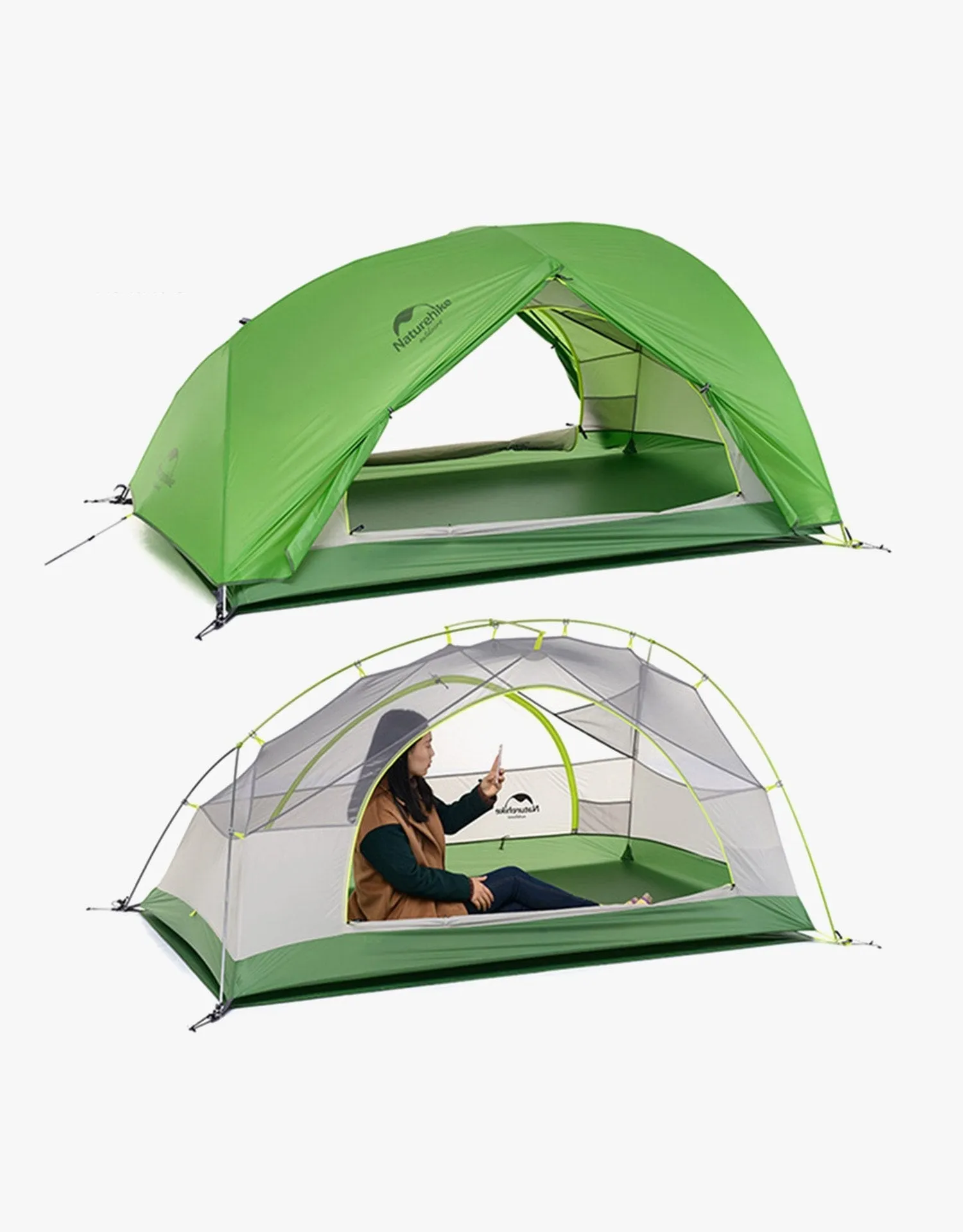 Naturehike Star-river 2 ultralight 2 man tent   mats NH17T012-T