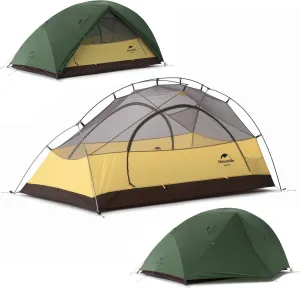 Naturehike Star River Tent Silicone Fabric Ultralight 2 Person Double Layers Aluminum Rod Camping Tent