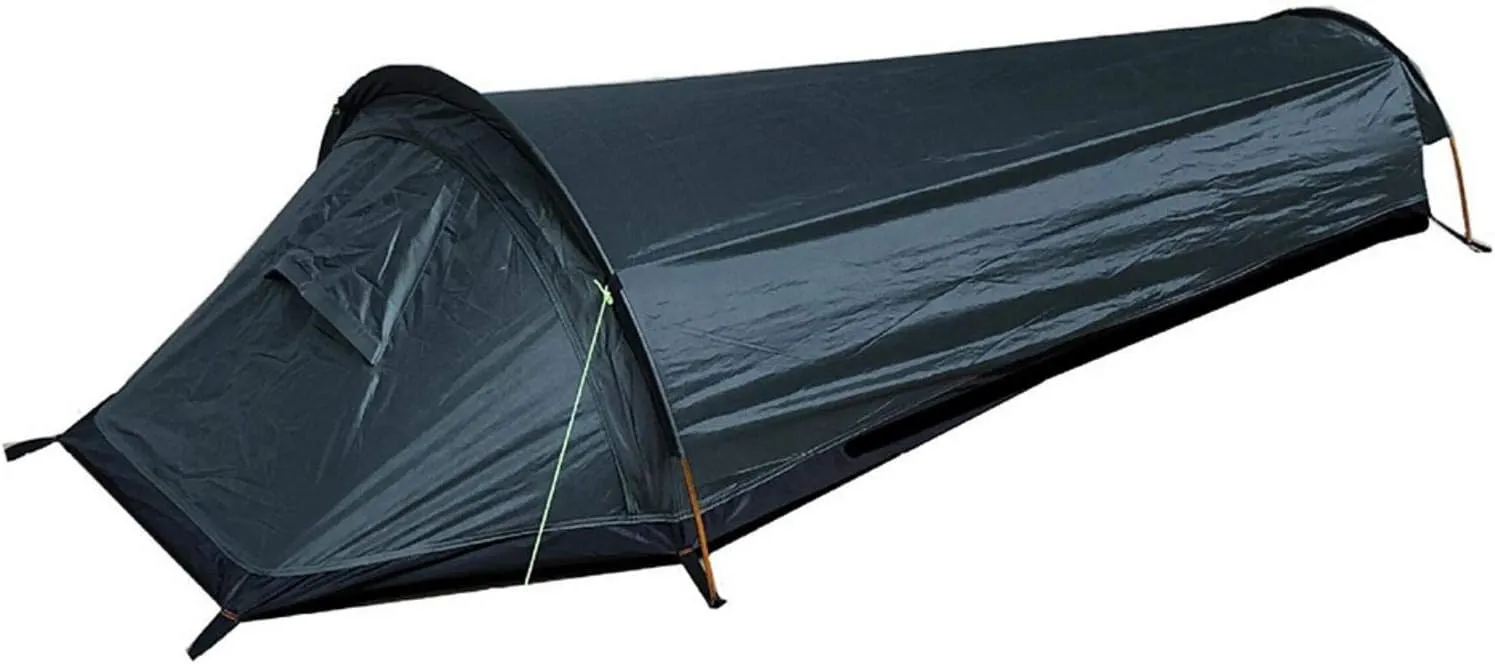 Naysku Camping Tent, Ultralight Bivvy Bag Tent Compact Single Person Backpacking Bivy Tent, Waterproof Sleeping Bag Cover Bivvy Sack for Outdoor Survival, Outdoor Activities