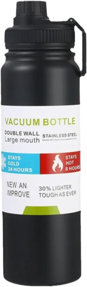 NEONSA Water bottle,water bottle steel, bottle 32 oz, reusable water bottles,workout water bottles for men,for Gym, Travel, Camping, BPA Free Keep Cold 24H Hot 12