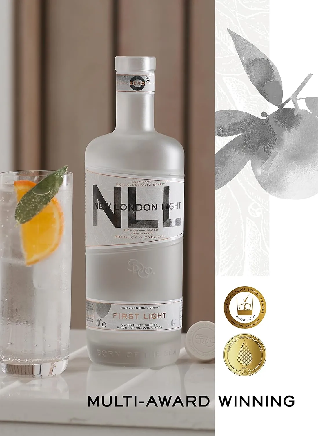 New London Light 'First Light' | Alcohol free gin alternative | Enjoy with tonic | Classic dry juniper, bright citrus and ginger flavours | Made in England | 700ml…