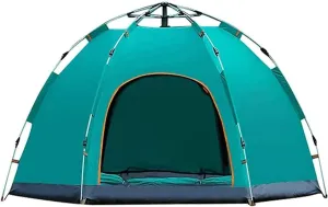 NIEH 2-4 Person Camping Tent - 3 Season Ultralight Waterproof Camping Tent, Large Size Easy Setup Tent for Family, Outdoor, Hiking and Mountaineering, Green