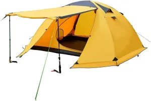 NIEH Outdoor Camping Tent Tent for Camping 4 Person 4 Season Waterproof Double Layer Backpacking Family Camp Tent for Outdoor Survival Travel