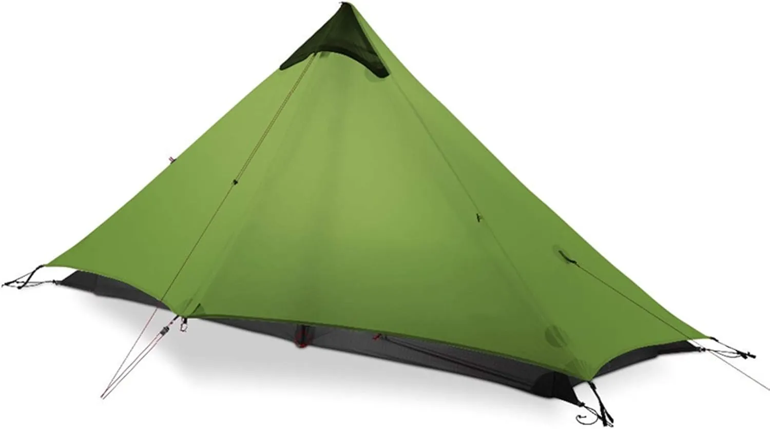 NIEH Tent 1 Person Outdoor Ultralight Camping Tent 3 Season Rodless Tent for Hiking Travel, 210x95cm, Khaki