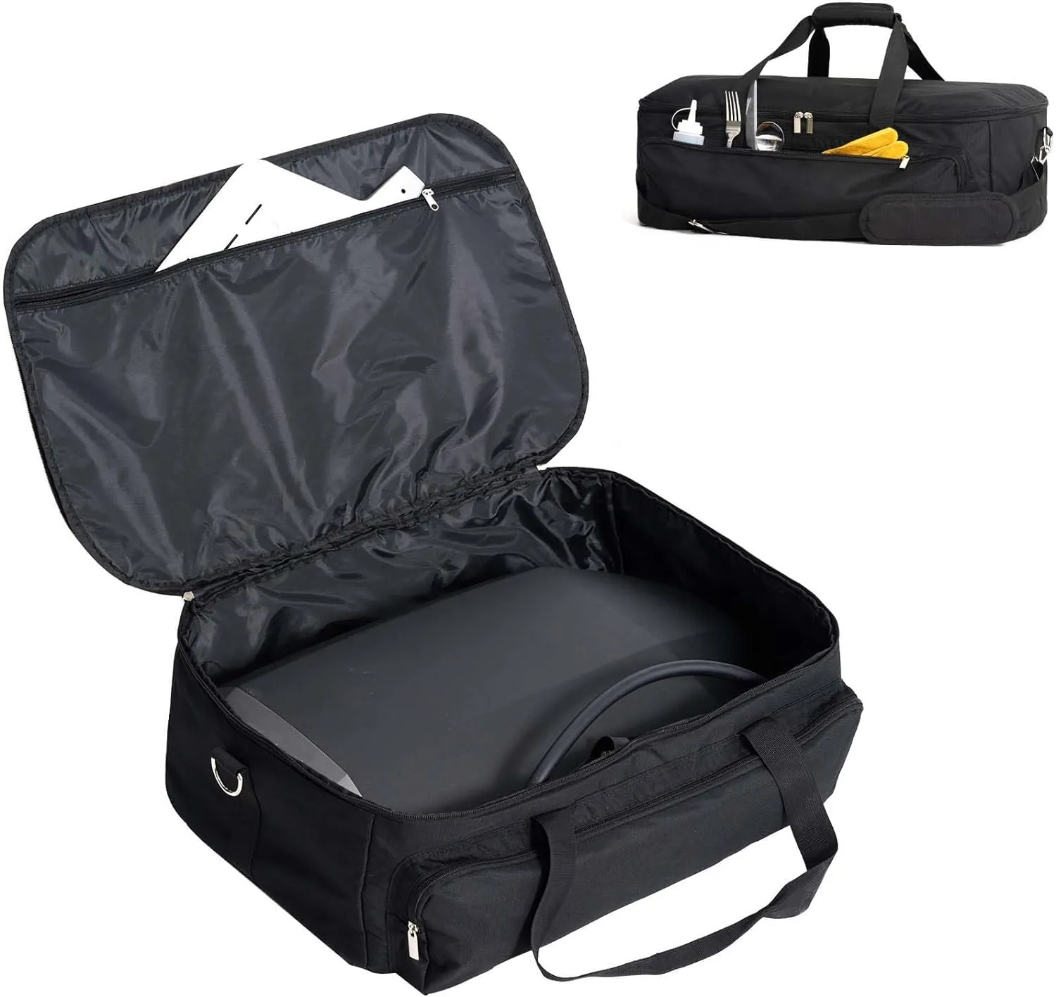 NOELIFE Bag for Ooni Koda 16, Portable Carrying Case with Pockets for Ooni Pizza Oven Accessories, Padded Carry Bag Made of Thickened Fabric, Heavy-Duty and Water Resistant (Oven Not Included)
