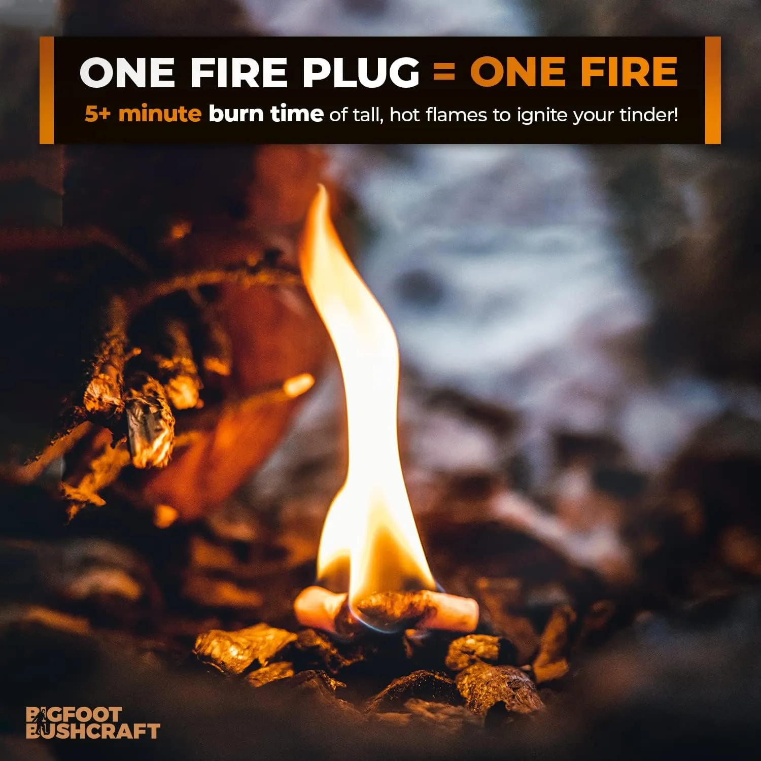Non-Toxic Waterproof Fire Starters with 5  Minute Burn for Emergencies, Survival, Campfires, Fire Pits, Grills - Made in The USA - 50 Pack