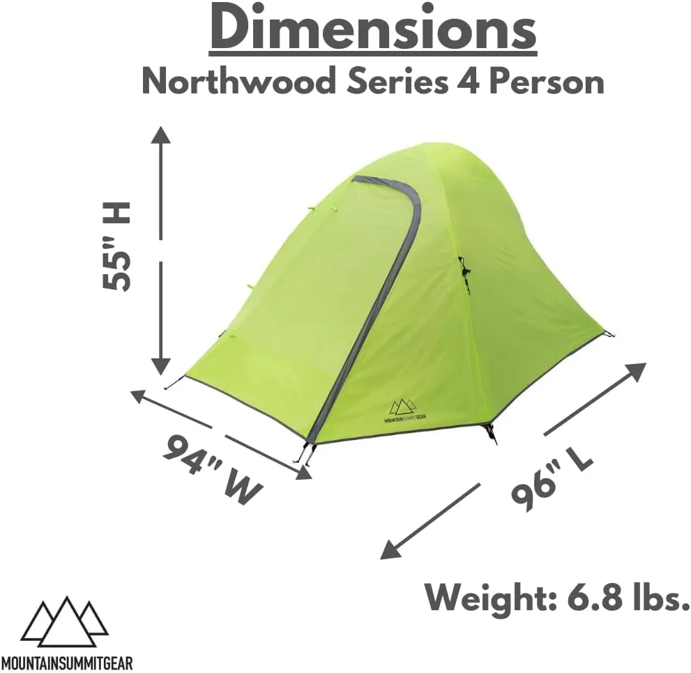 Northwood Series Backpacking Tent - Lightweight Camping Tent and Backpacking Tent with Water Resistant and Windproof Design (by Caddis Sports Inc.)