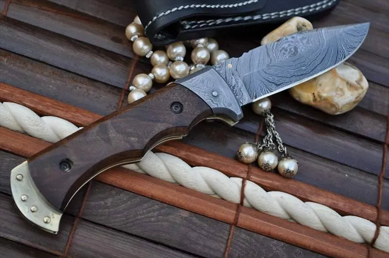 Now Legal To Carry Custom Made Damascus Pocket Knife - By Koobi