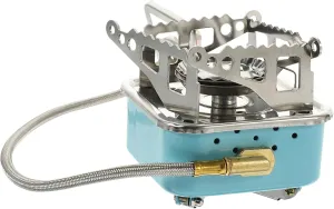 NUOBESTY Foldable Outdoor Gas Stove Portable Lightweight Camping Stove with Simple Design Easy to Carry Use for Camping and Outdoor Activities with Fastener