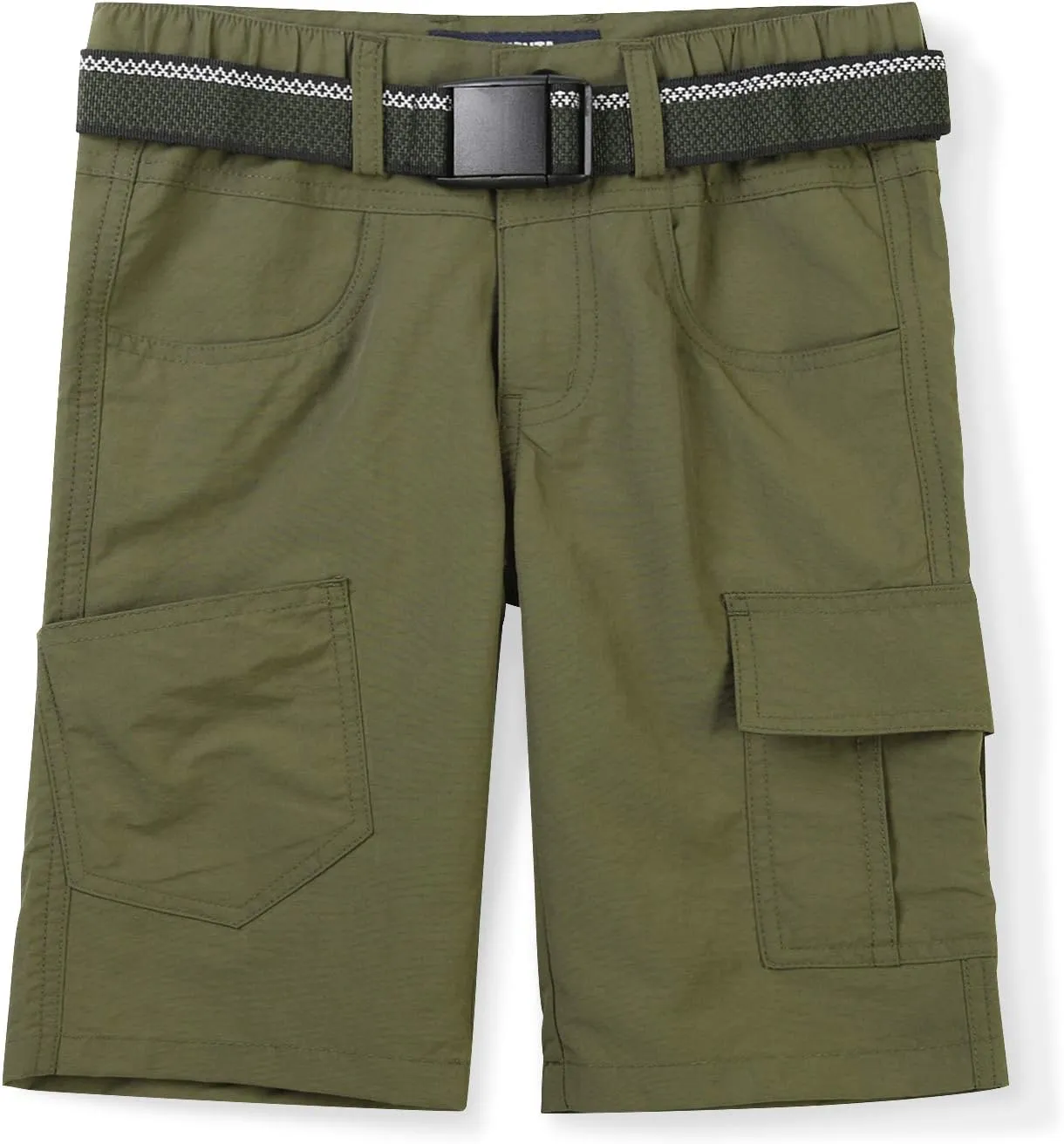 OCHENTA Boys Quick Dry Cargo Shorts Elastic Waist Athletic Shorts for Outdoor Hiking Camping Fishing