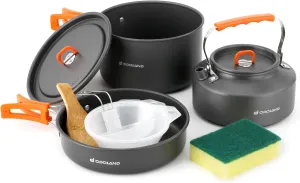 Odoland Bundle - 2 Items 10pcs Camping Cookware and 10pcs Camping Cookware Non-Stick