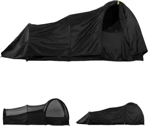 One Person Tent, Pop Up Bivy Tent for 1 Person, Ultralight Bivvy Cover for Camping, Backpacking & Trekking with Rainfly, Rainproof & Waterproof