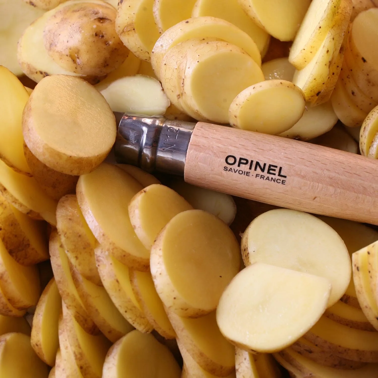 Opinel No9 Stainless Steel Knife - Beechwood Handle
