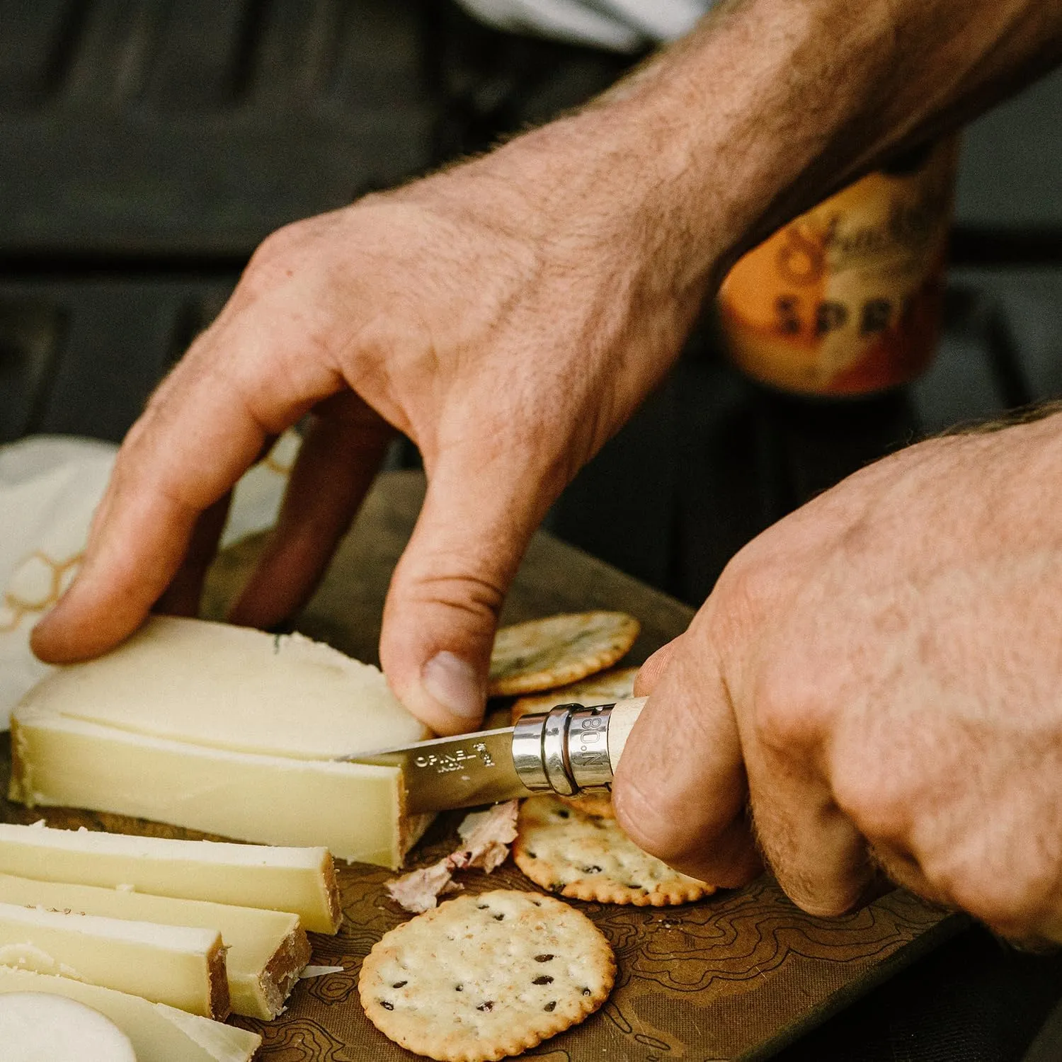 Opinel No9 Stainless Steel Knife - Beechwood Handle
