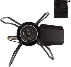 OUKENS Outdoor Folding Gas Stove, Mini Portable Strong Firepower Easy Control BBQ Camping Gas Stove,Foldable Camp Stove Backpacking Stove for Outdoor