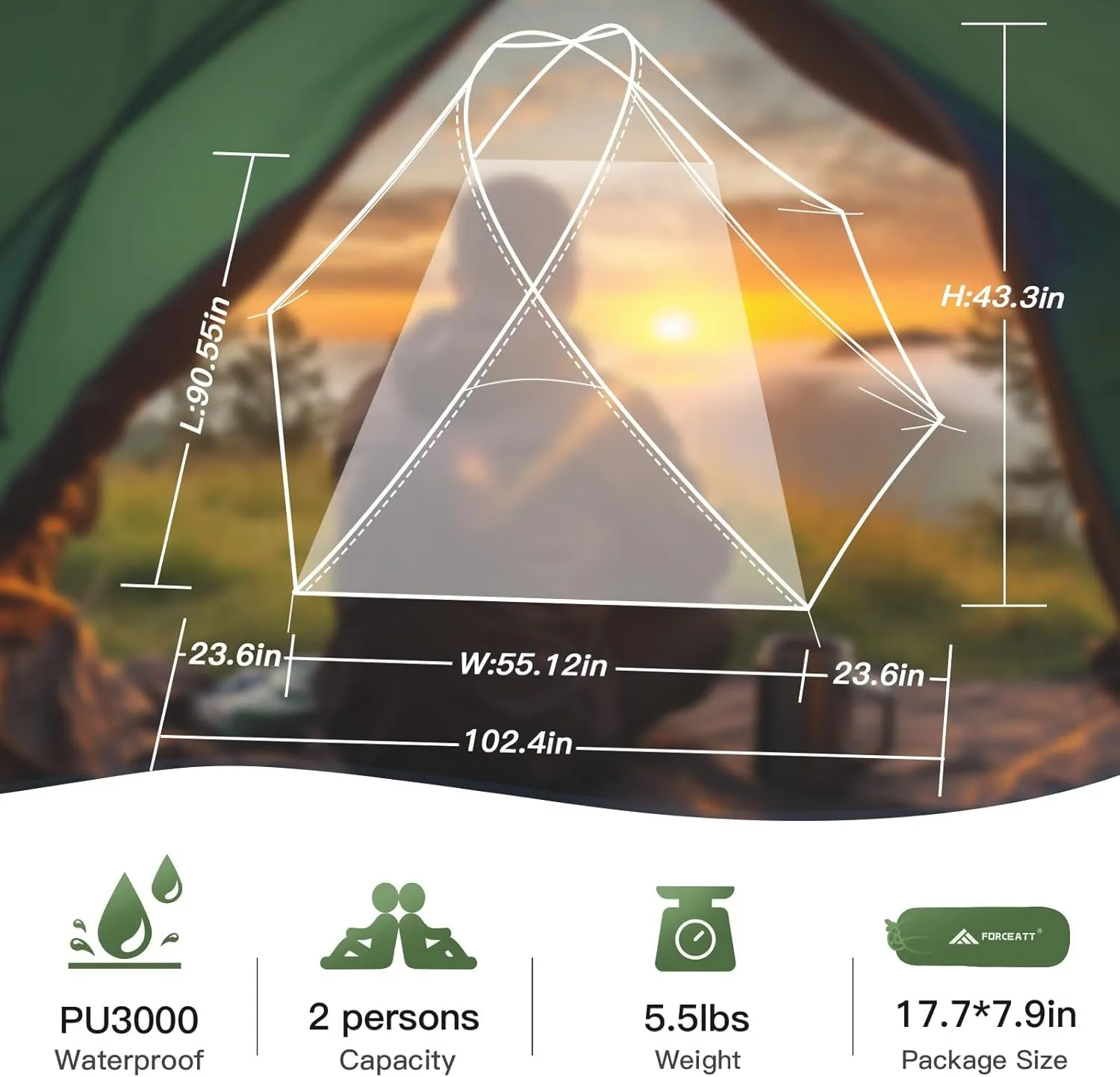 Outdoor Camping, Fly Windproof, Camping & Hiking, Tent Ultralight for Shipping updates Rain 2 Tent with Backpacking Tent Combo offer Instant Waterproof Person,