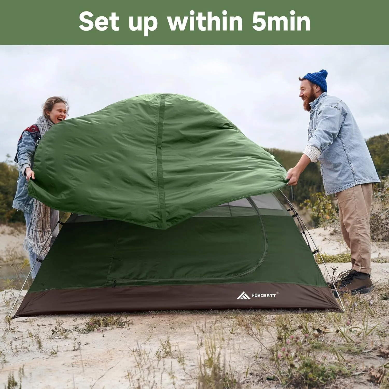 Outdoor Camping, Fly Windproof, Camping & Hiking, Tent Ultralight for Shipping updates Rain 2 Tent with Backpacking Tent Combo offer Instant Waterproof Person,