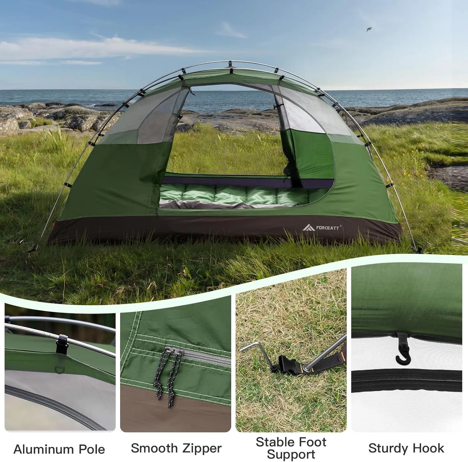 Outdoor Camping, Fly Windproof, Camping & Hiking, Tent Ultralight for Shipping updates Rain 2 Tent with Backpacking Tent Combo offer Instant Waterproof Person,