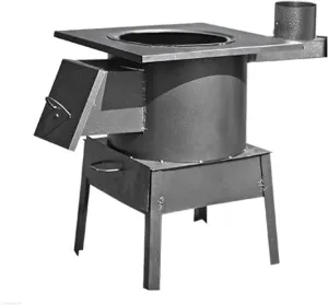 Outdoor Camping Portable Wood Stoves Outdoor Barbecue Carbon Furnace Heating Stove Burning Fire Cooking Tea Stove