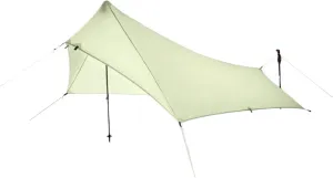 Outdoor Camping Tarp Ultralight Portable Mini Single Player Without Pole Tent 20D Nylon Rainproof Awning for Outdoors, Picnic(Green)