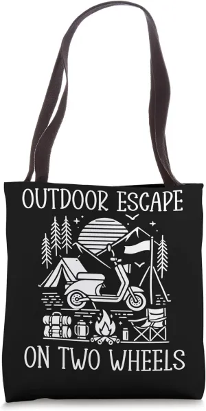 Outdoor Escape On Two Wheels Adventure Tote Bag