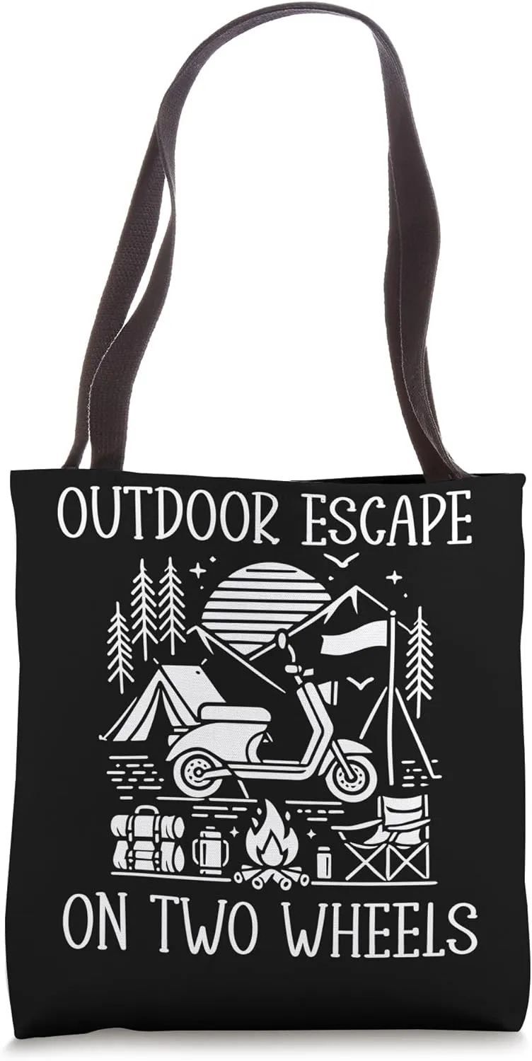 Outdoor Escape On Two Wheels Adventure Tote Bag