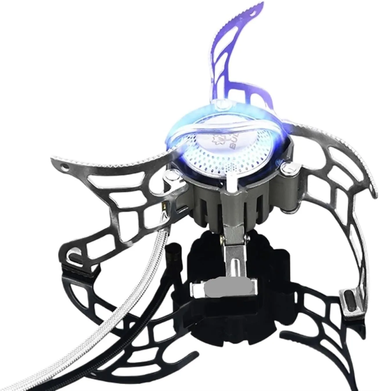 Outdoor Foldable Gas Stove Bulin T4A 3500W Camping Hiking Picnic Stove Split Burn Portable Aluminum Alloy Survival Gas Furnace (Color : BL100-T4-A)